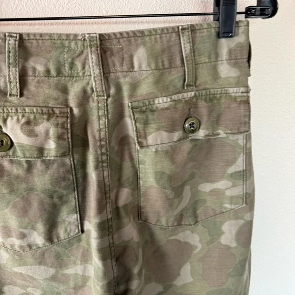 THE GREAT. The Admiral Twill Pants Desert Camo Boho Casual Women’s Size 25 - Picture 12 of 15
